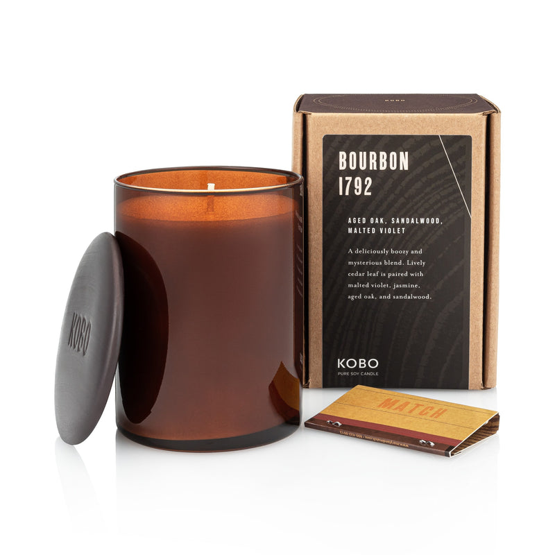 Primary Image of Bourbon 1792 Woodblock 15 oz Candle