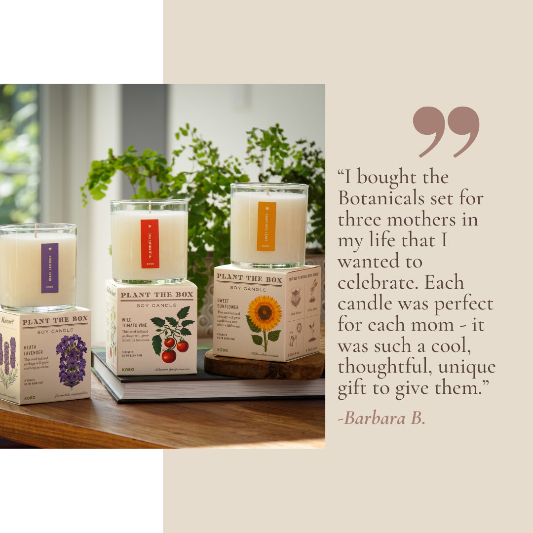Bestselling Botanicals Plant the Box Candle Trio