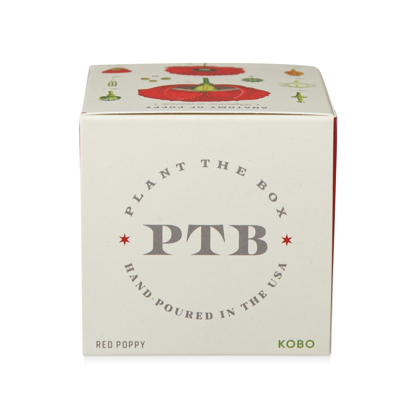 Alternate Image of Red Poppy Candle
