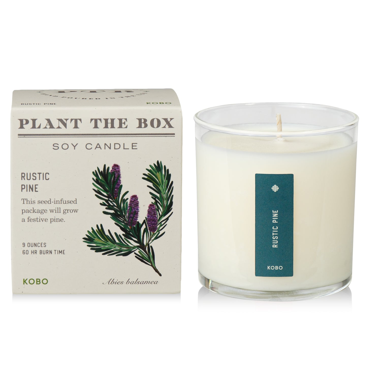 Alternate Image of Rustic Pine Plant The Box Candle