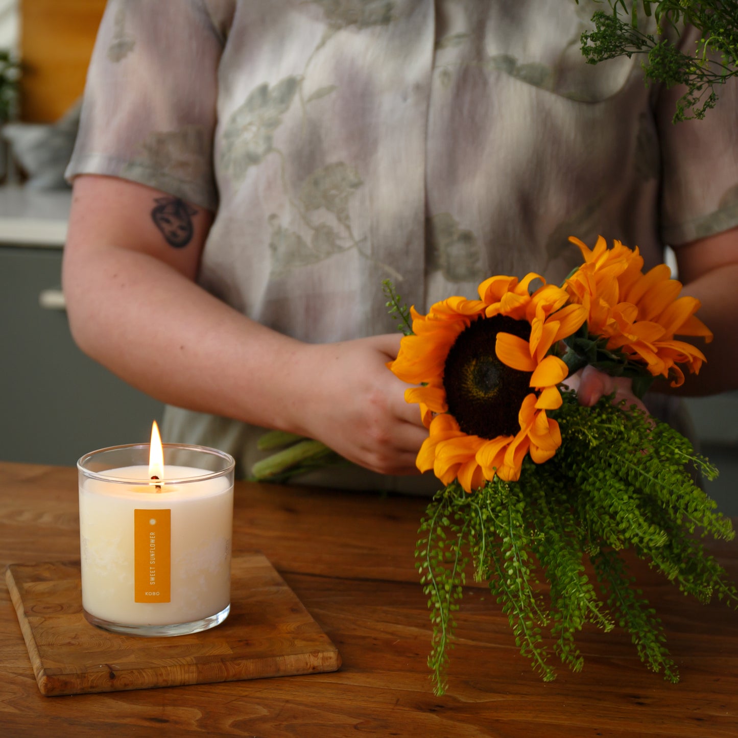 Alternate Image of Sweet Sunflower Candle