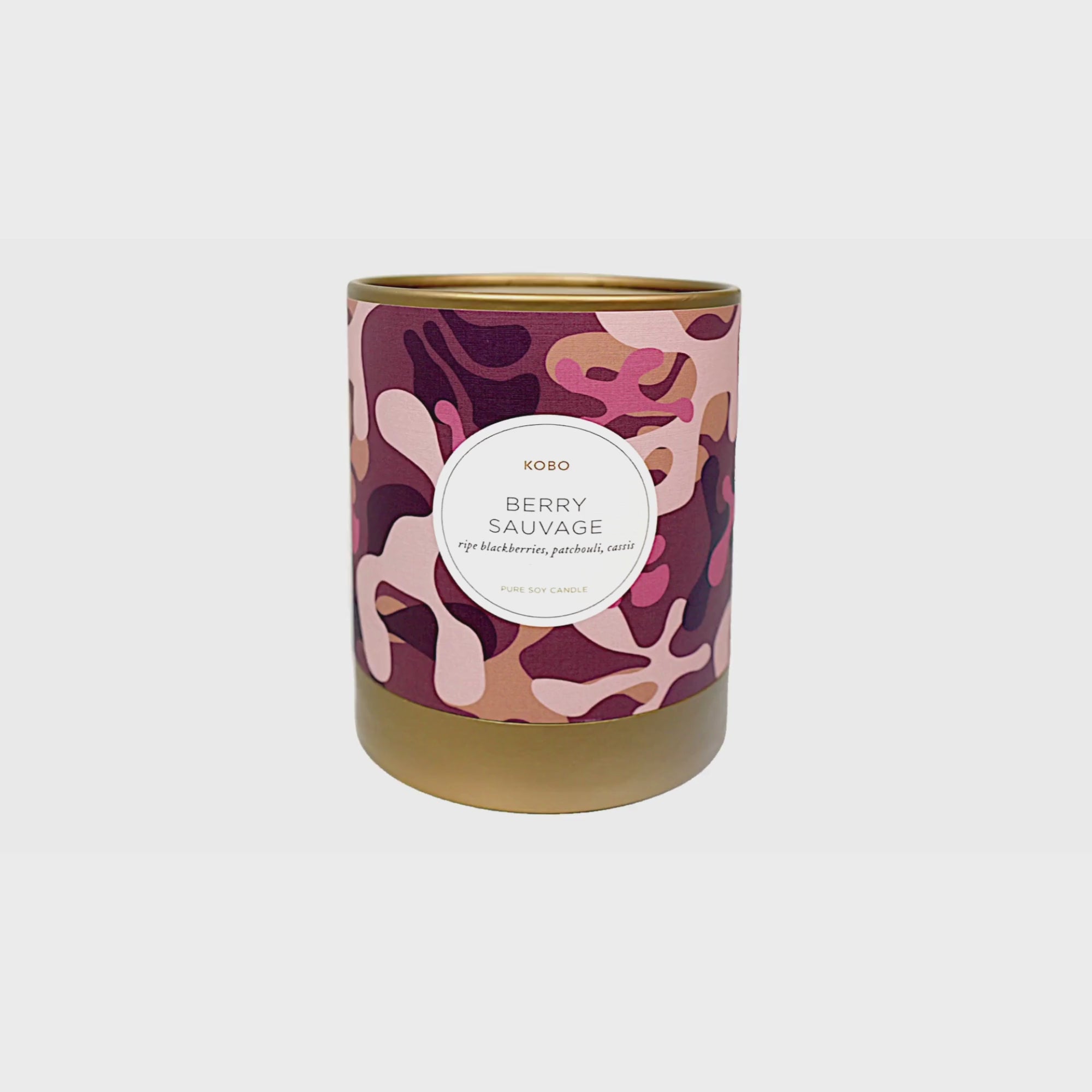 Alternate Image of Berry Sauvage Camo 11 oz Pure Soy Candle