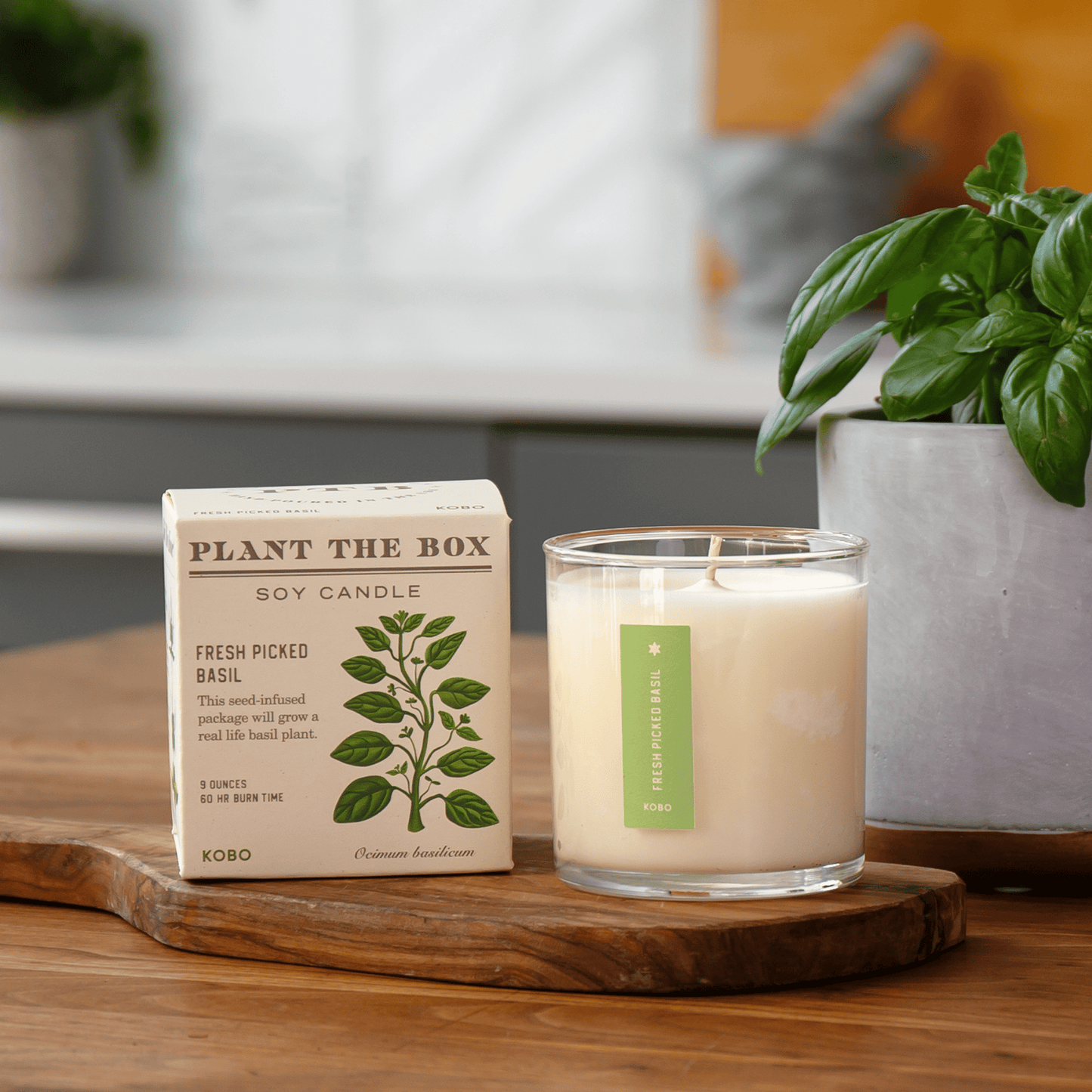 Alternate Image of Fresh Picked Basil Candle