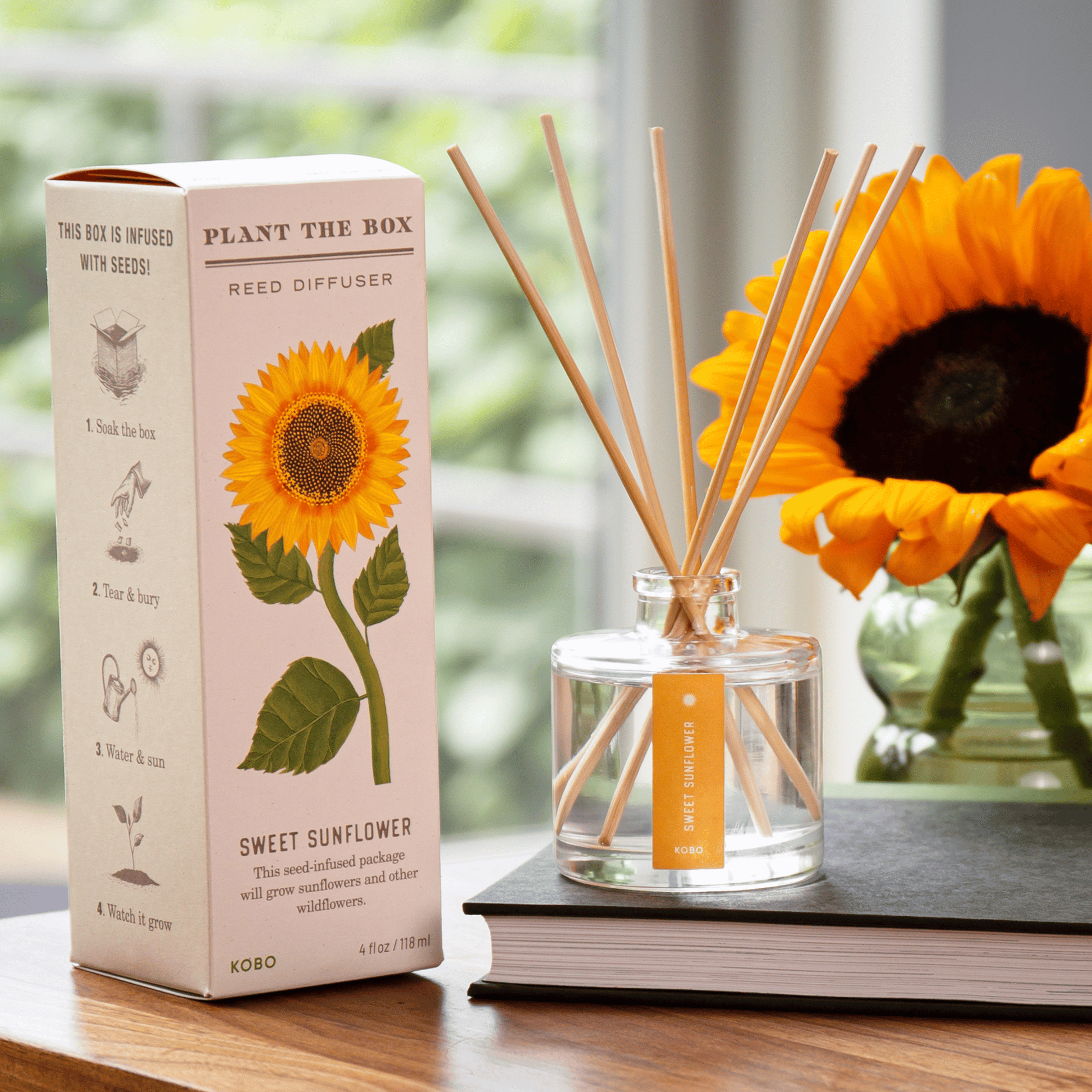 Alternate image of kobo ptb sweet sunflower reed diffuser