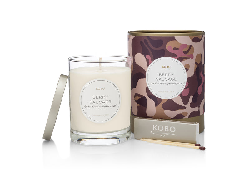 Primary Image of Berry Sauvage Camo 11 oz Pure Soy Candle