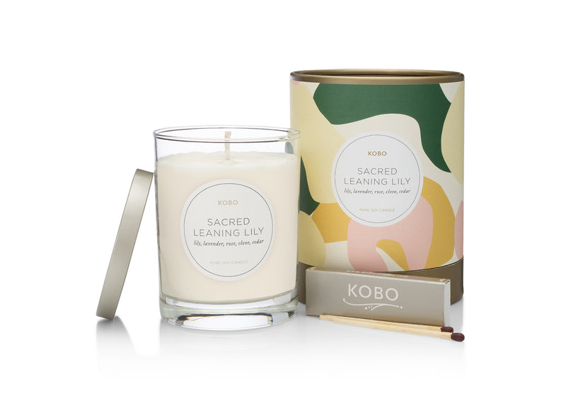 Primary Image of Sacred Leaning Lily Camo 11 oz Pure Soy Candle