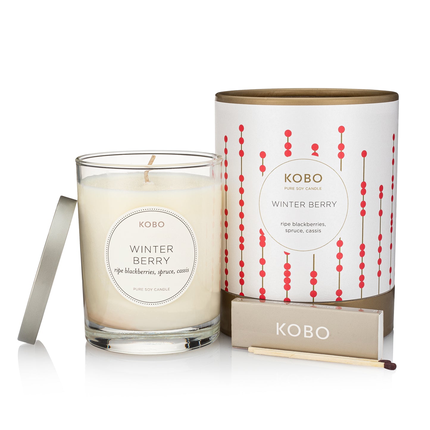 Primary Image of Winter Berry Holiday 11 oz Pure Soy Candle