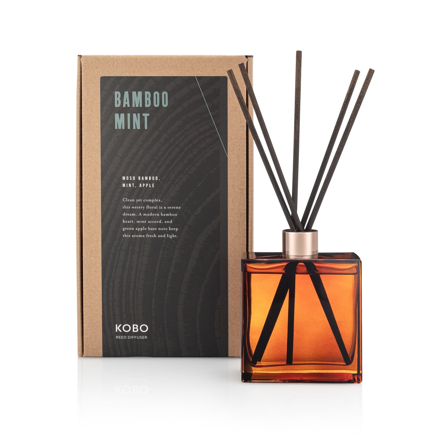 Primary Image of Bamboo Mint Woodblock 9 oz Room Diffuser