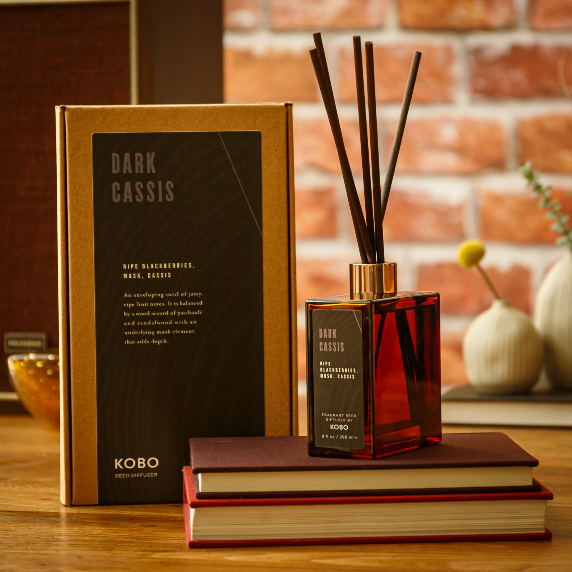 Alternate Image of Dark Cassis Woodblock Room Diffuser