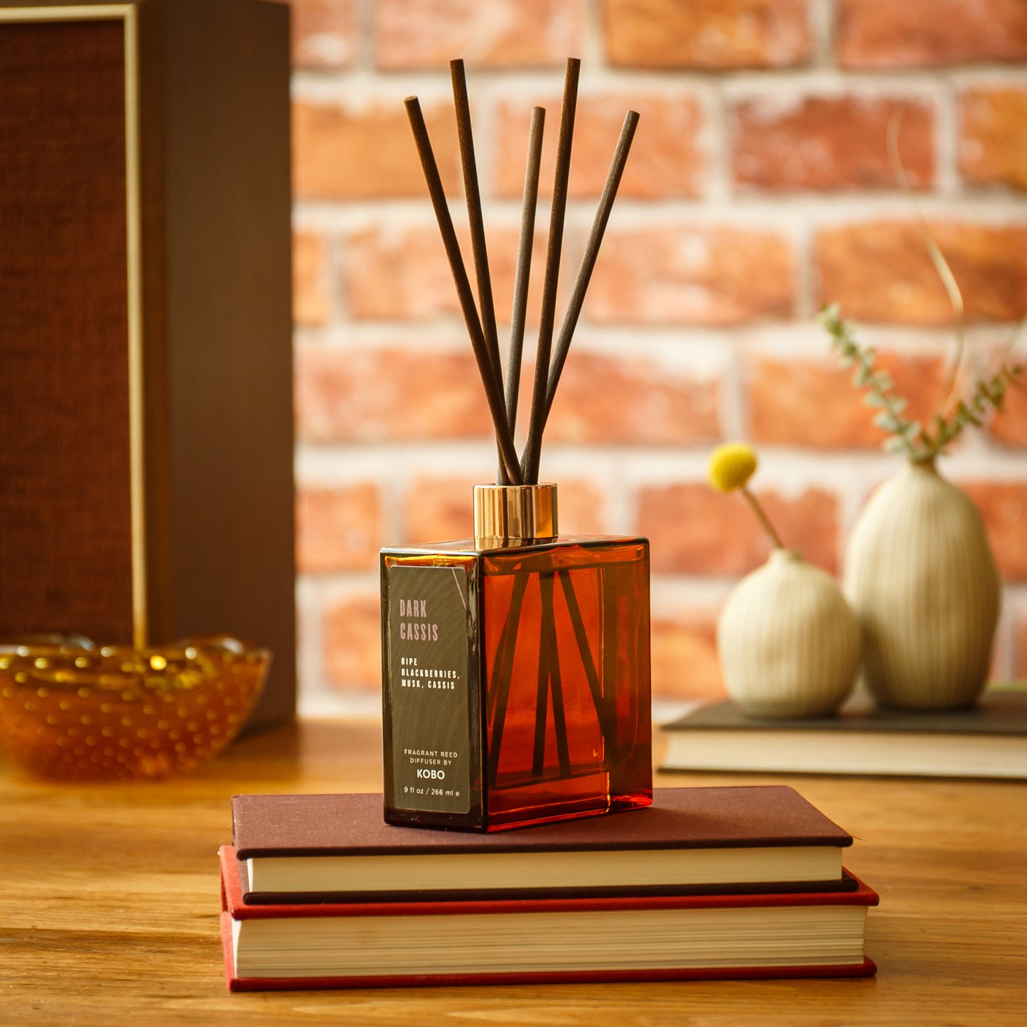 Alternate Image of Dark Cassis Woodblock Room Diffuser