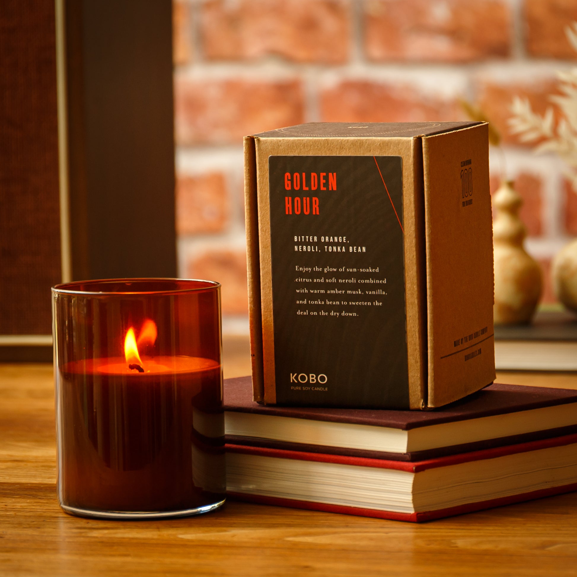 Alternate Image of Golden Hour Woodblock Candle