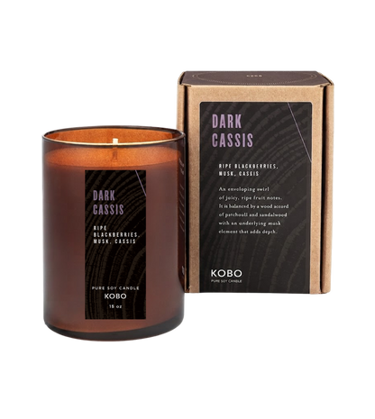 Primary image of Dark Cassis Woodblock Candle 15oz
