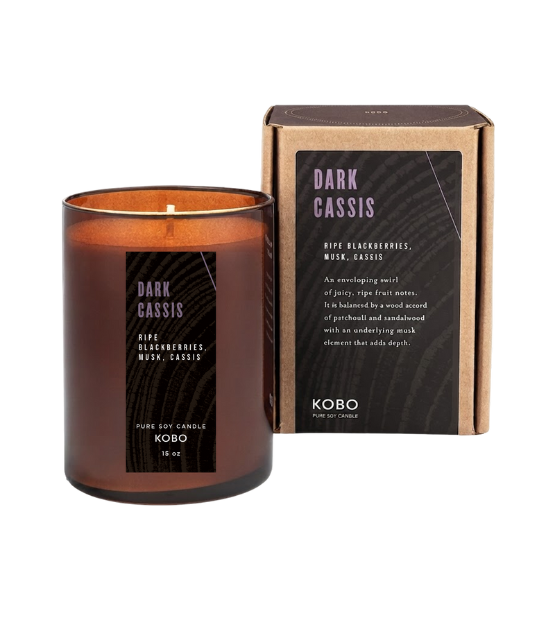Primary image of Dark Cassis Woodblock Candle 15oz