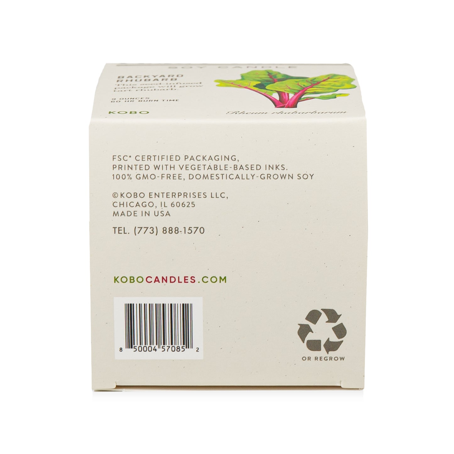 Alternate Image of Backyard Rhubarb Plant the Box 9 oz Candle