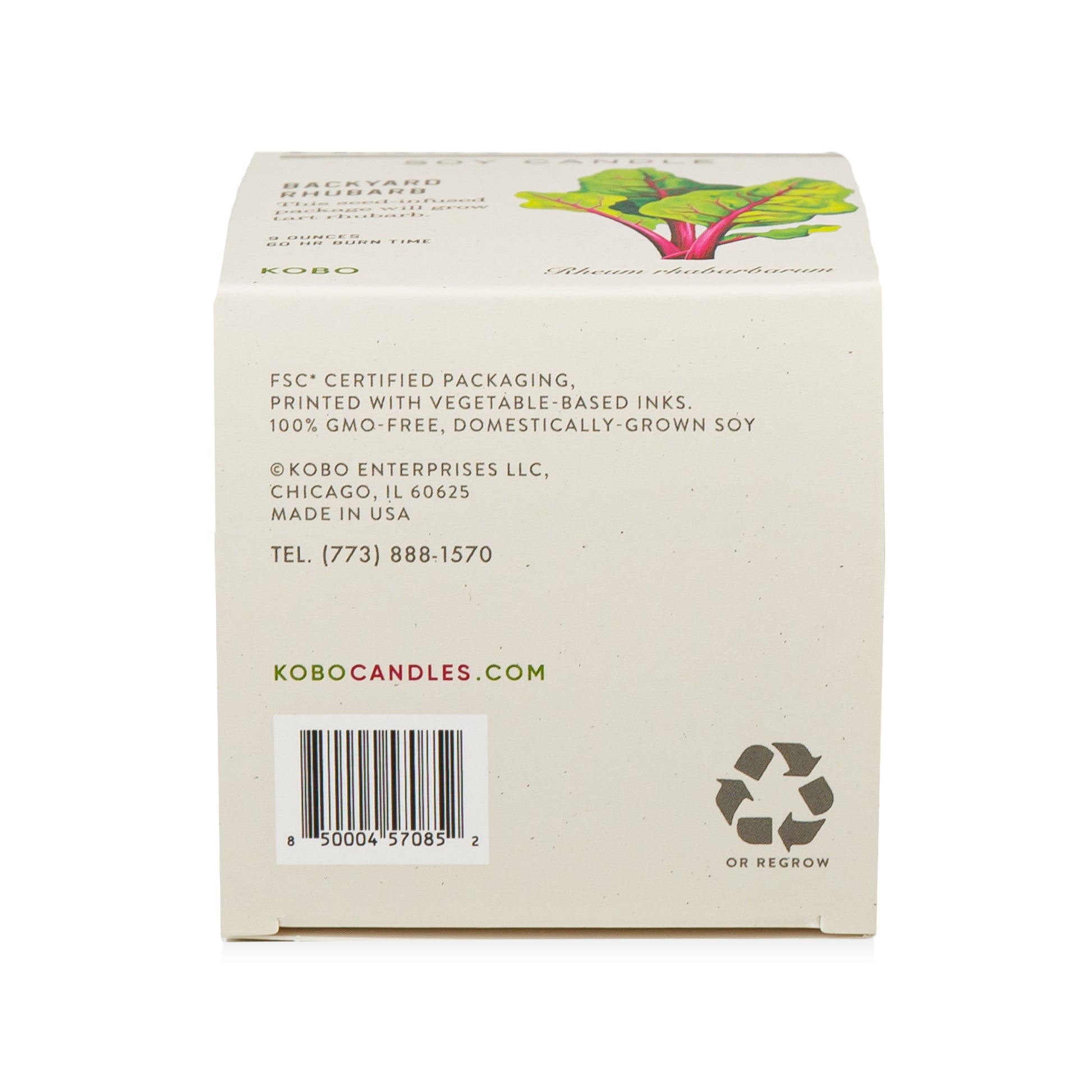 Alternate Image of Backyard Rhubarb Plant the Box 9 oz Candle