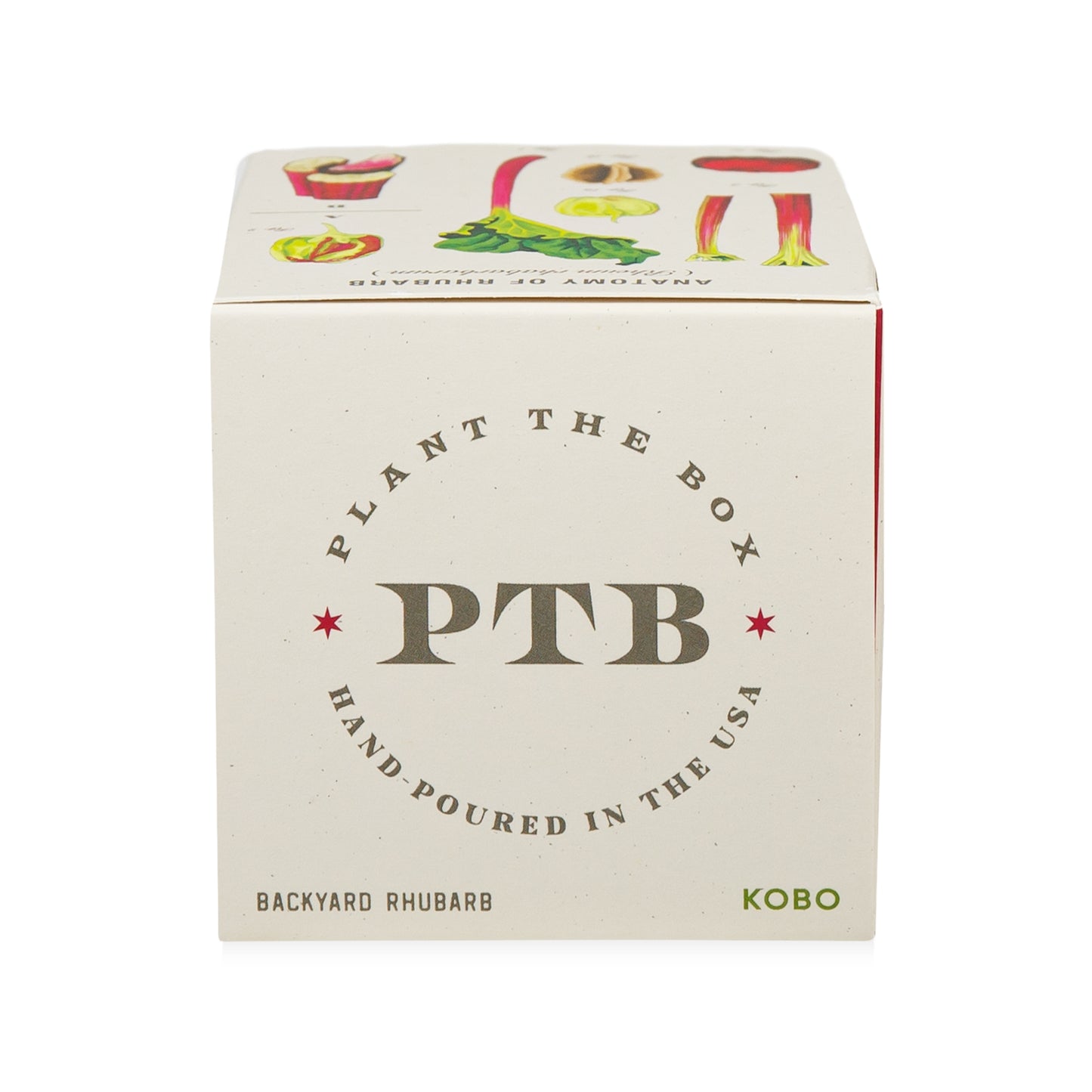 Alternate Image of Backyard Rhubarb Plant the Box 9 oz Candle