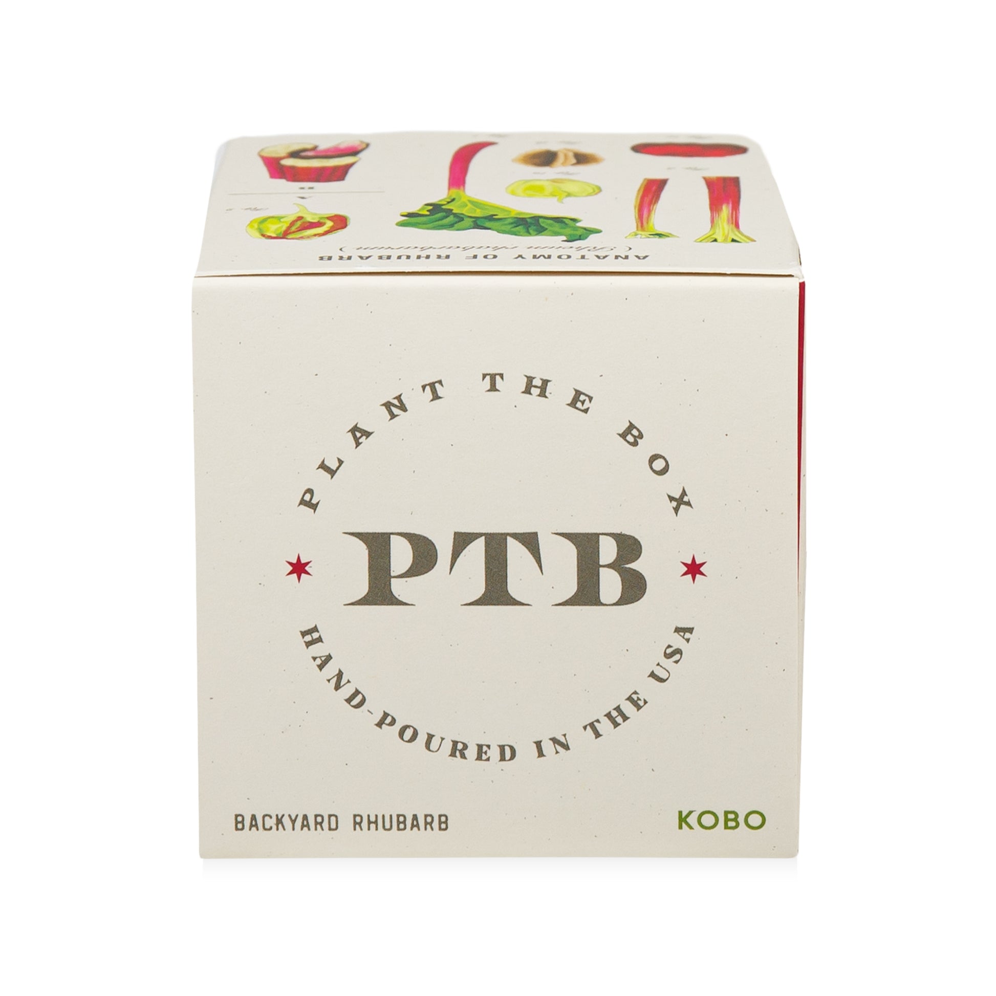 Alternate Image of Backyard Rhubarb Plant the Box 9 oz Candle