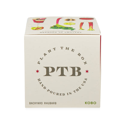 Alternate Image of Backyard Rhubarb Plant the Box 9 oz Candle