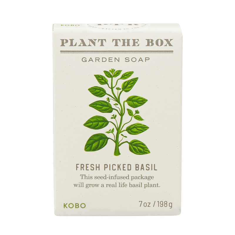 Primary image of Fresh Picked Basil Plant the Box 7 oz Bar Soap
