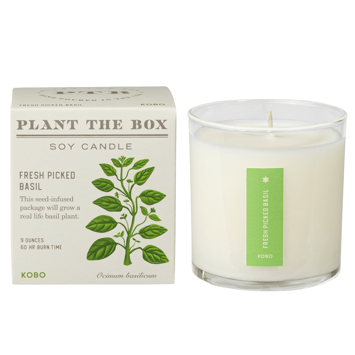 Primary image of Fresh Picked Basil Plant the Box Candle