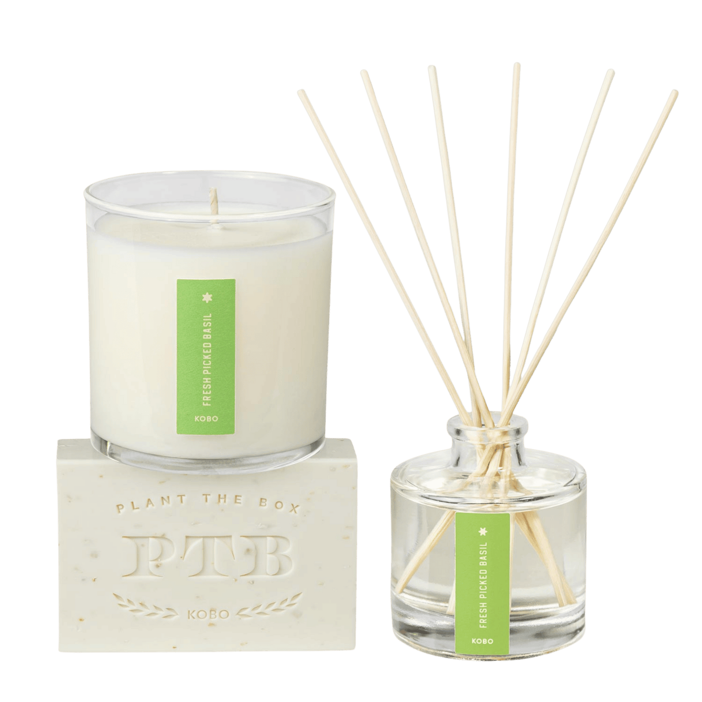 Primary image of Fresh Picked Basil Plant the Box Trio
