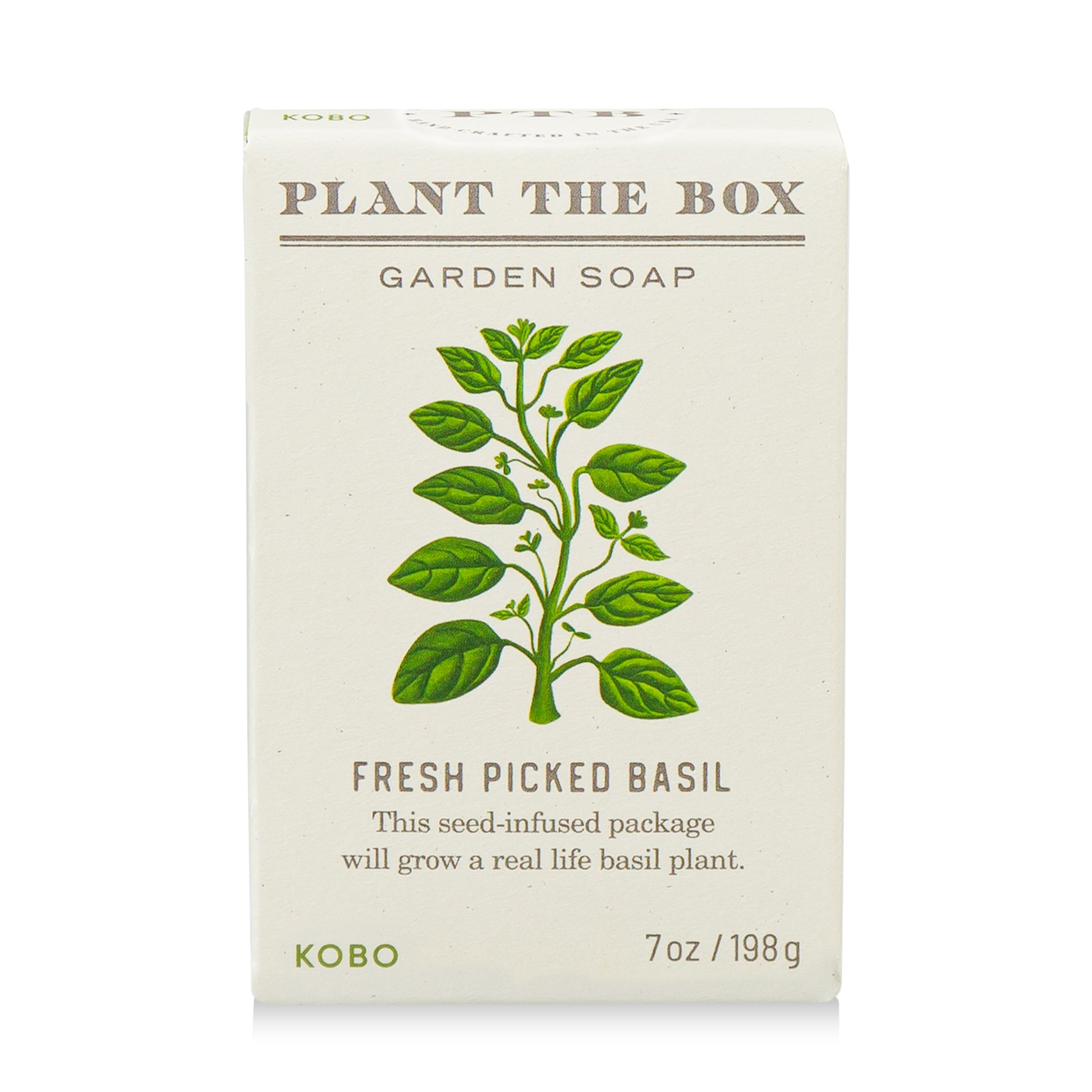 Primary Image of Fresh Picked Basil Plant the Box 7 oz Bar Soap