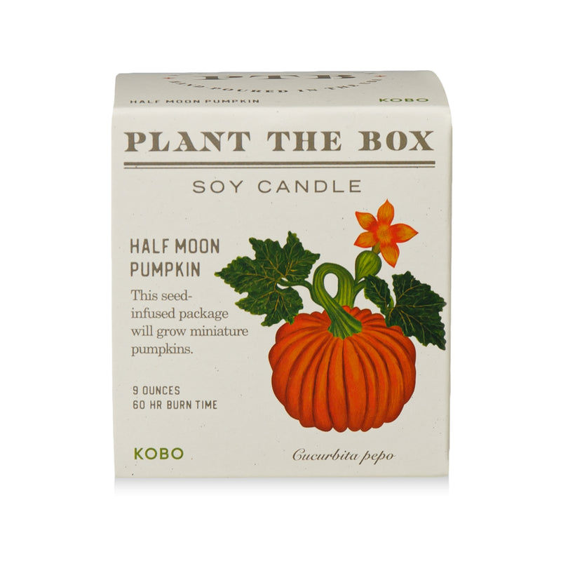 Primary Image of Half Moon Pumpkin Plant The Box Candle