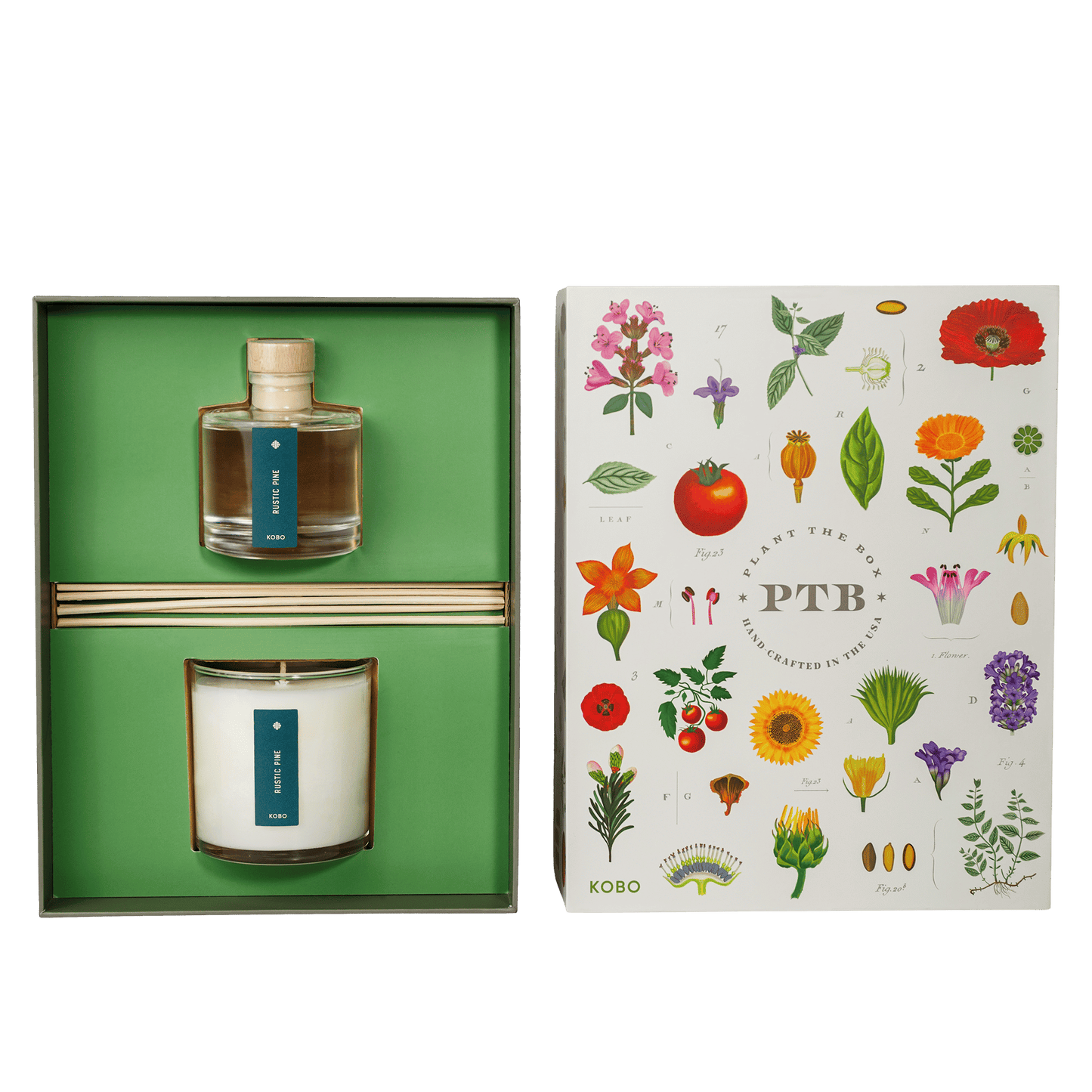 Primary image of Rustic Pine Plant The Box Candle & Diffuser Gift Set