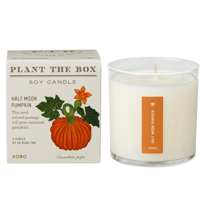 Primary image of Half Moon Pumpkin Plant The Box Candle