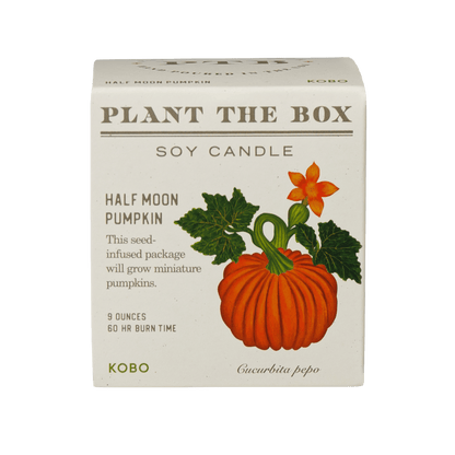 Primary image of Half Moon Pumpkin Plant The Box Candle