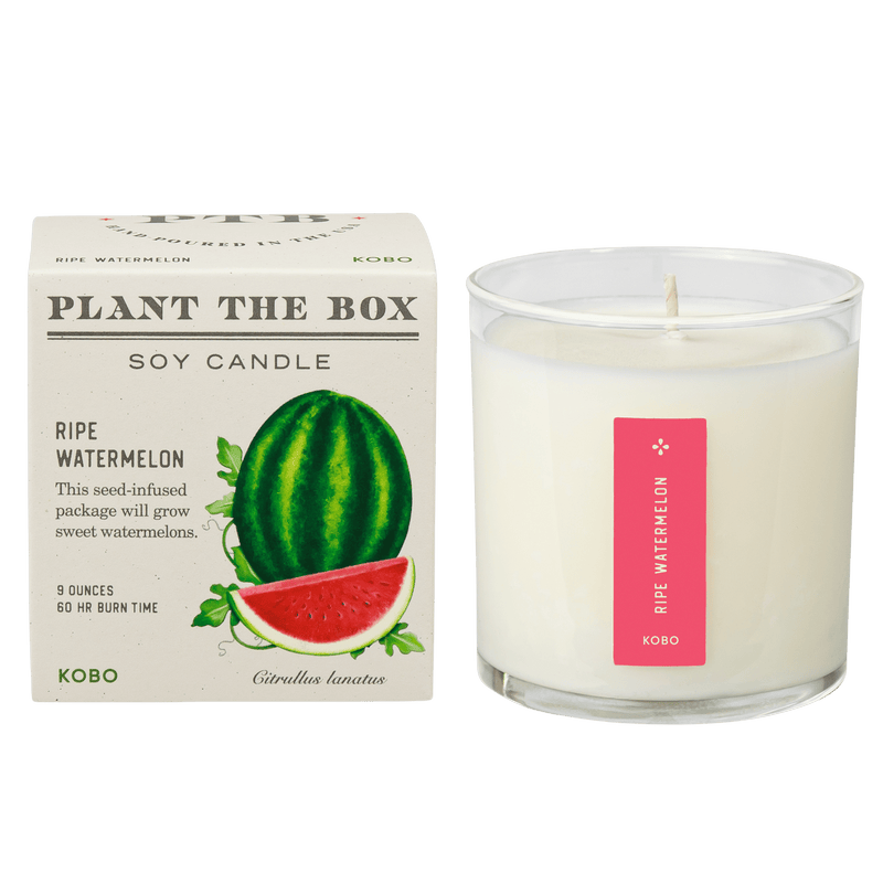 Primary image of Ripe Watermelon Plant the Box 9 oz Candle