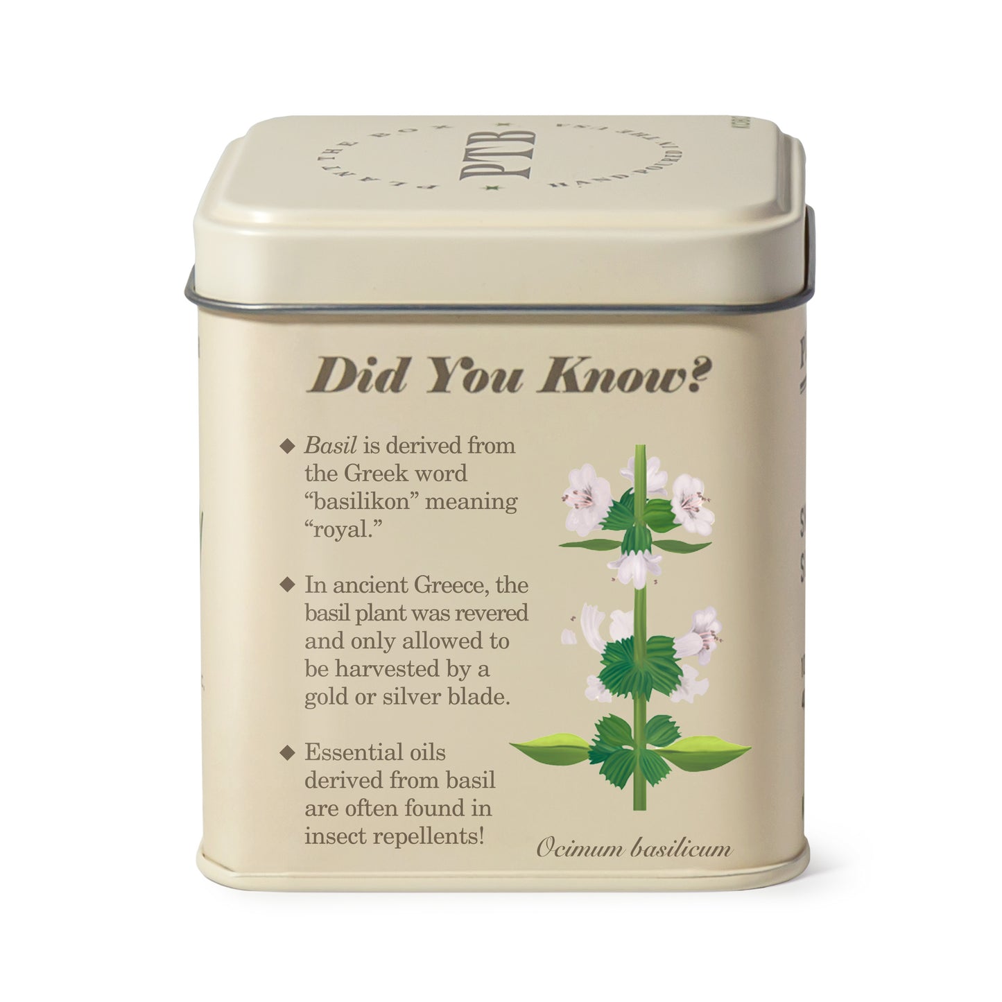Alternate image of Fresh Picked Basil Plant the Box 10 oz Tin Candle