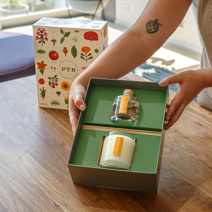 Alternate Image of Sweet Sunflower Plant The Box Candle & Diffuser Gift Set