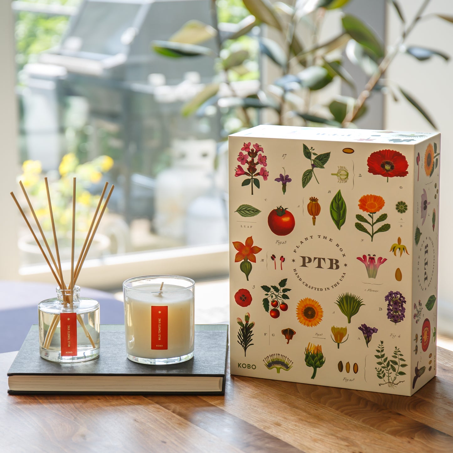 Alternate Image of Wild Tomato Vine Plant The Box Candle & Diffuser Gift Set
