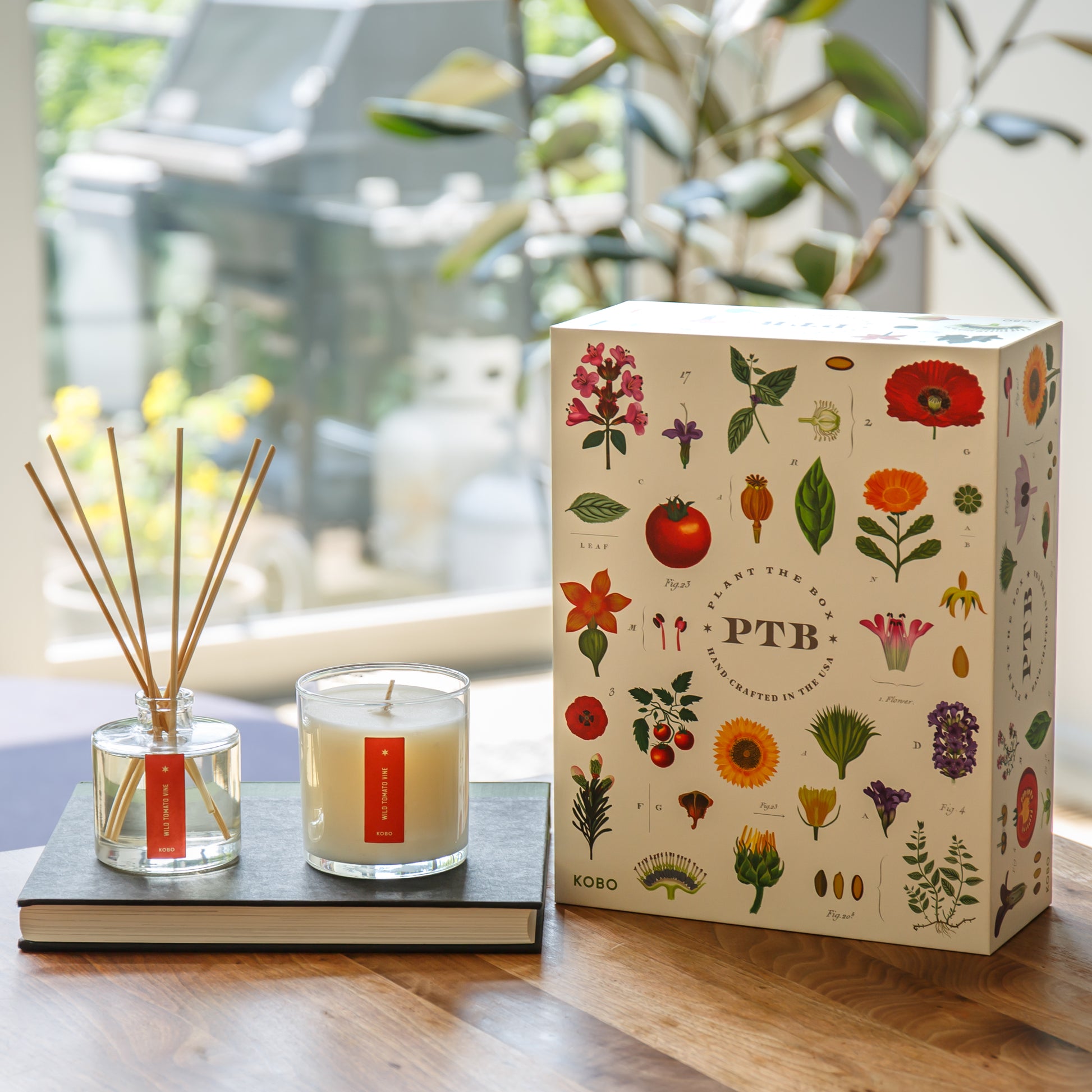 Alternate Image of Wild Tomato Vine Plant The Box Candle & Diffuser Gift Set