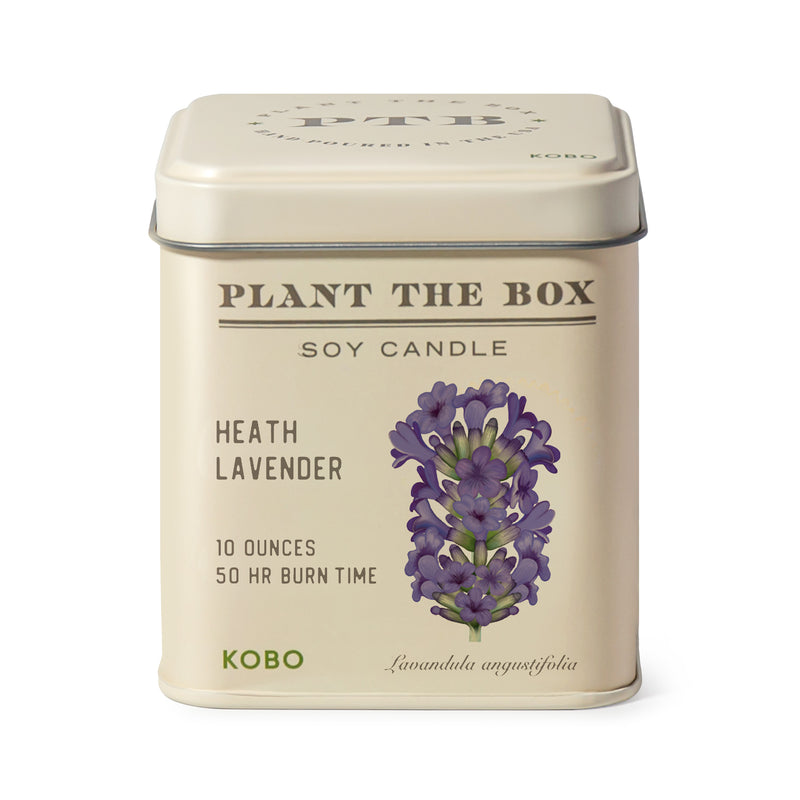 Primary image of Heath Lavender Plant the Box 10 oz Tin Candle