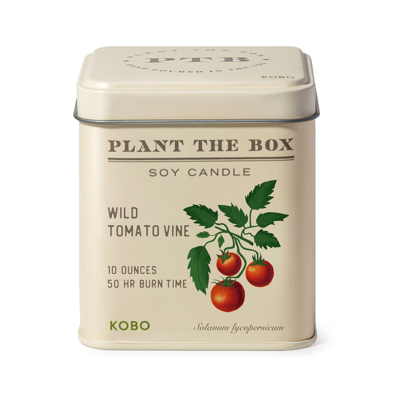 Primary image of Wild Tomato Vine Plant the Box 10 oz Tin Candle
