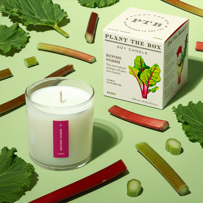 Alternate Image of Backyard Rhubarb Plant the Box 9 oz Candle