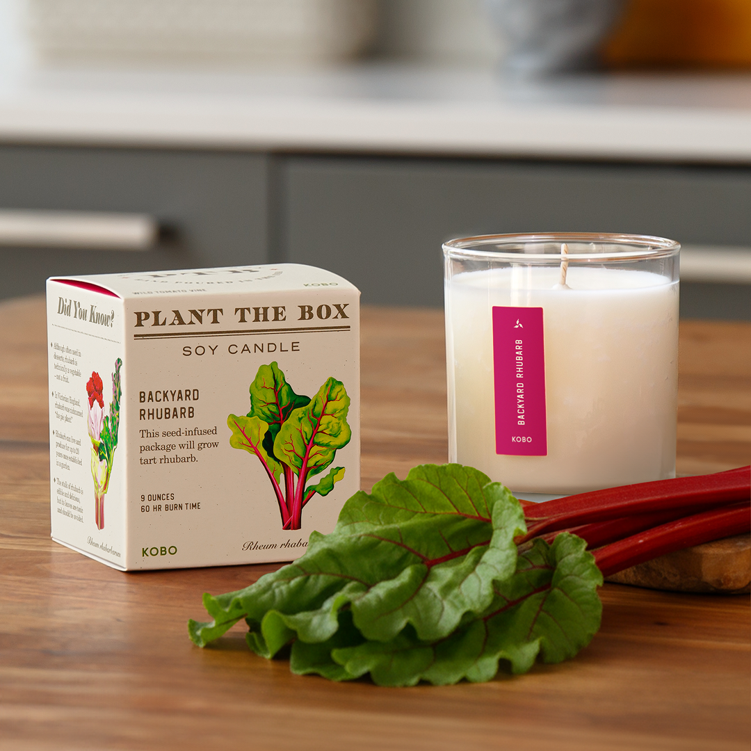 Alternate Image of Backyard Rhubarb Plant the Box 9 oz Candle
