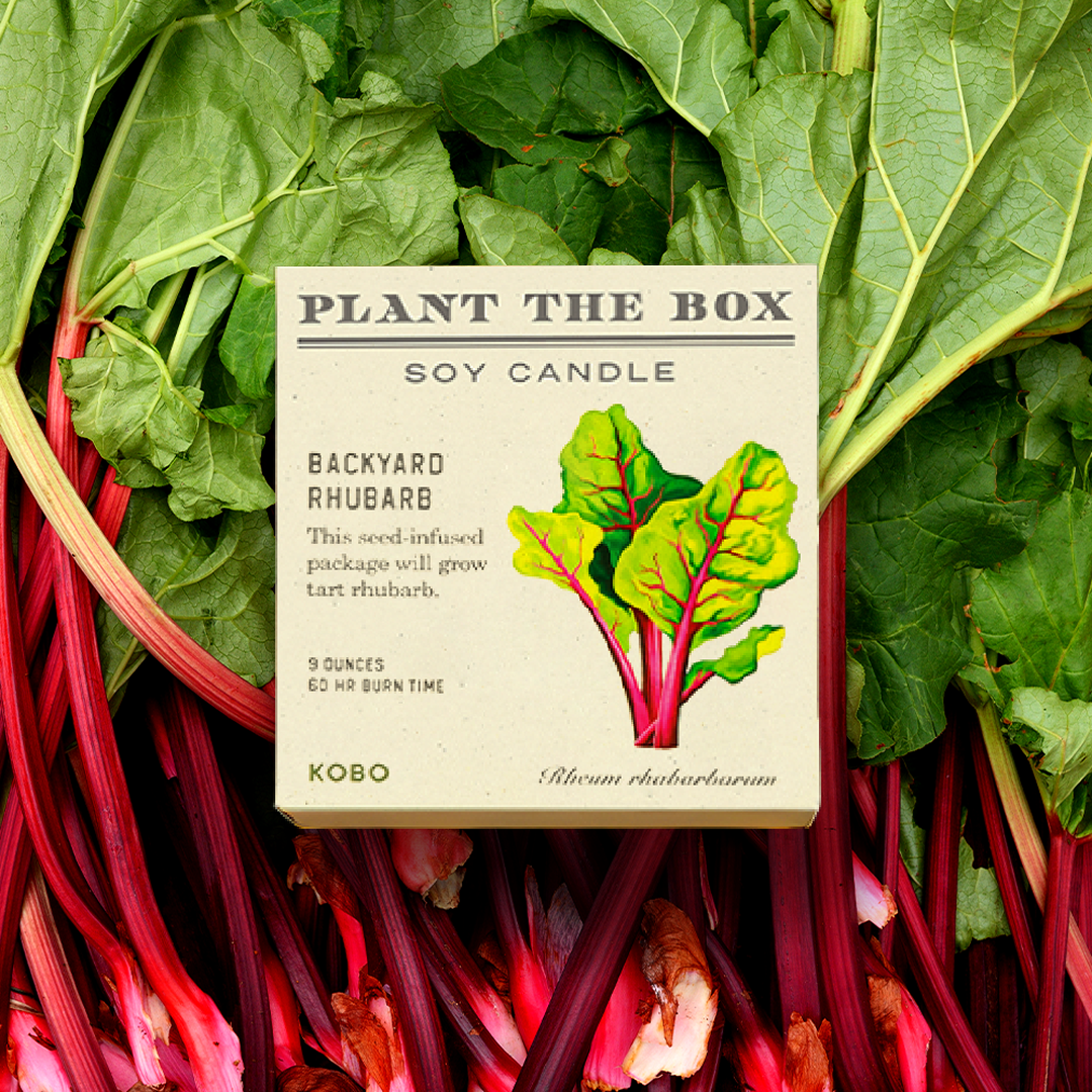 Alternate Image of Backyard Rhubarb Plant the Box 9 oz Candle