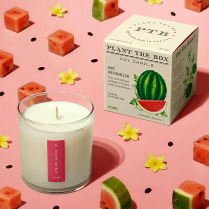 Alternate Image of Ripe Watermelon Plant the Box 9 oz Candle