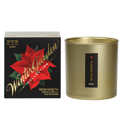 Primary image of Winter Garden Festive Poinsettia Candle (9 oz)