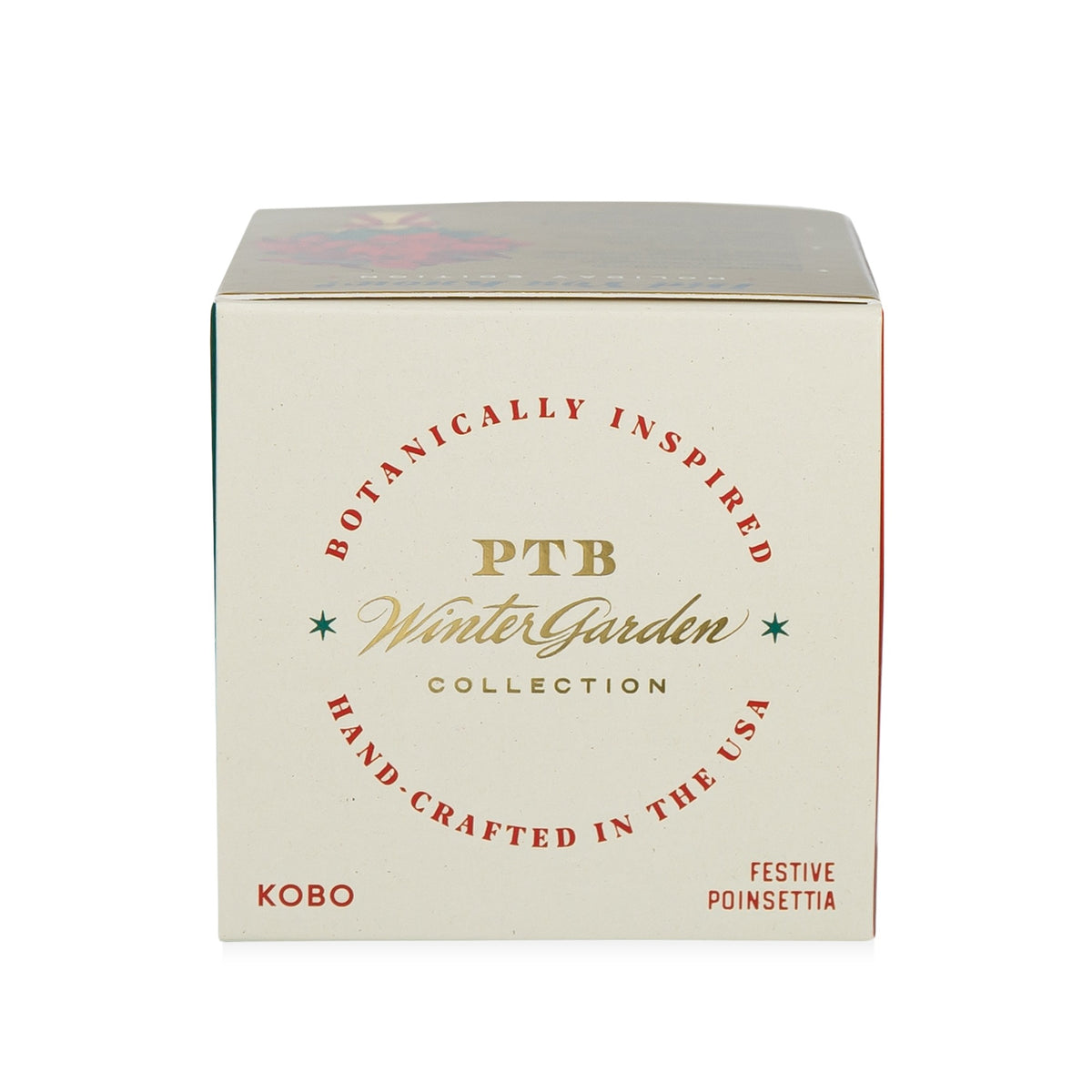 Alternate image of Winter Garden Festive Poinsettia Candle (9 oz)