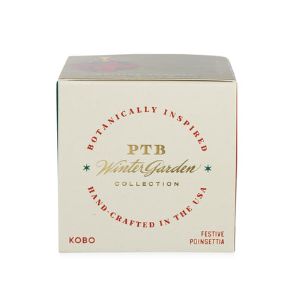 Alternate image of Winter Garden Festive Poinsettia Candle (9 oz)