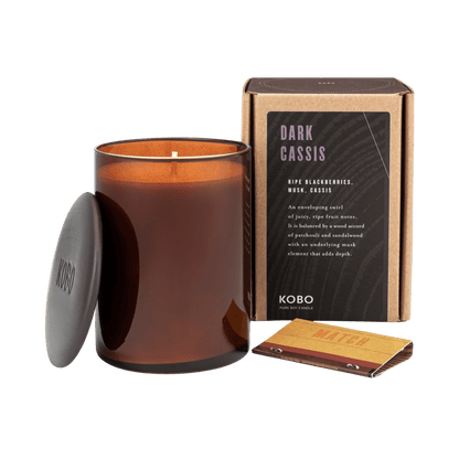 Primary image of Dark Cassis Woodblock Candle