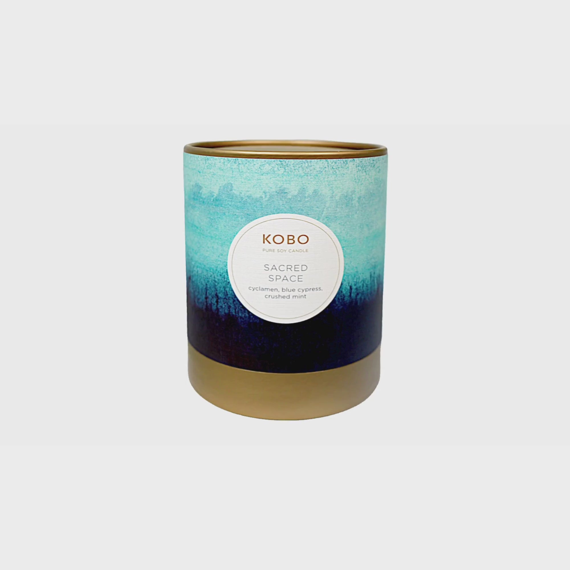 Alternate Image of Sacred Space Watercolor 11 oz Pure Soy Candle