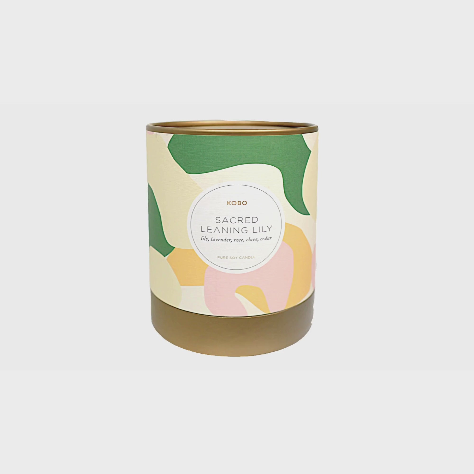 Alternate Image of Sacred Leaning Lily Camo 11 oz Pure Soy Candle