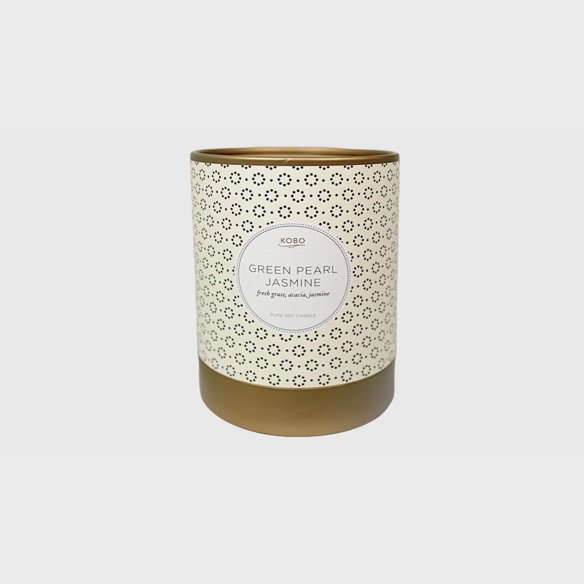Alternate Image of Green Pearl Jasmine Coterie 11 oz Pure Soy Candle