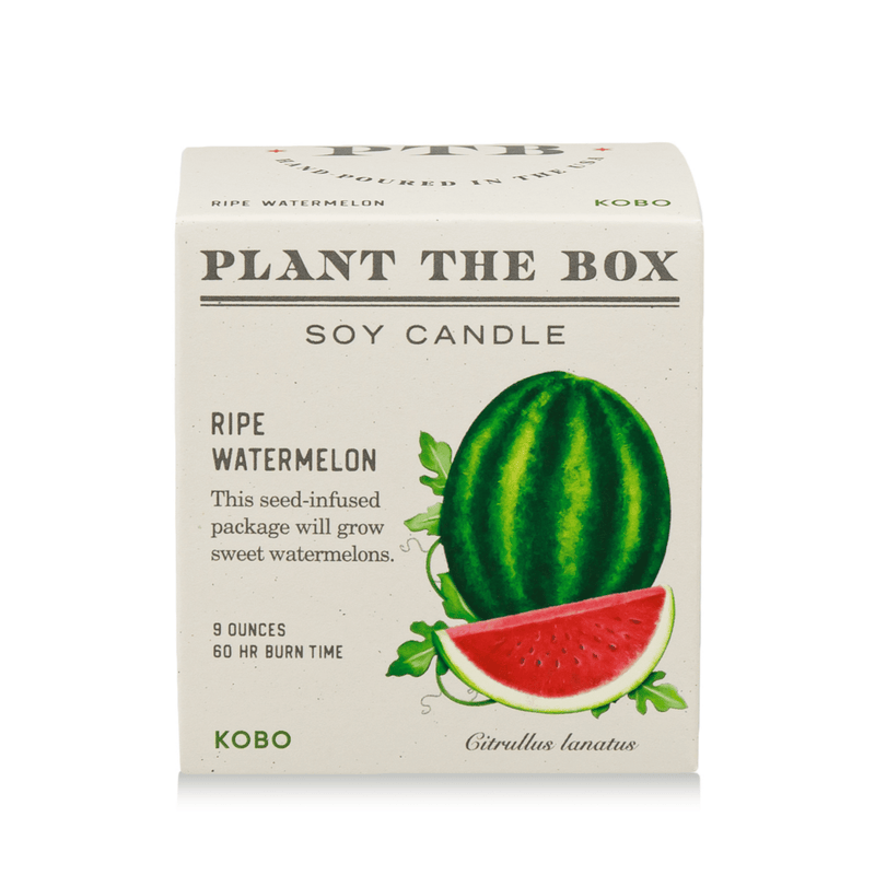 Primary Image of Ripe Watermelon Plant the Box 9 oz Candle