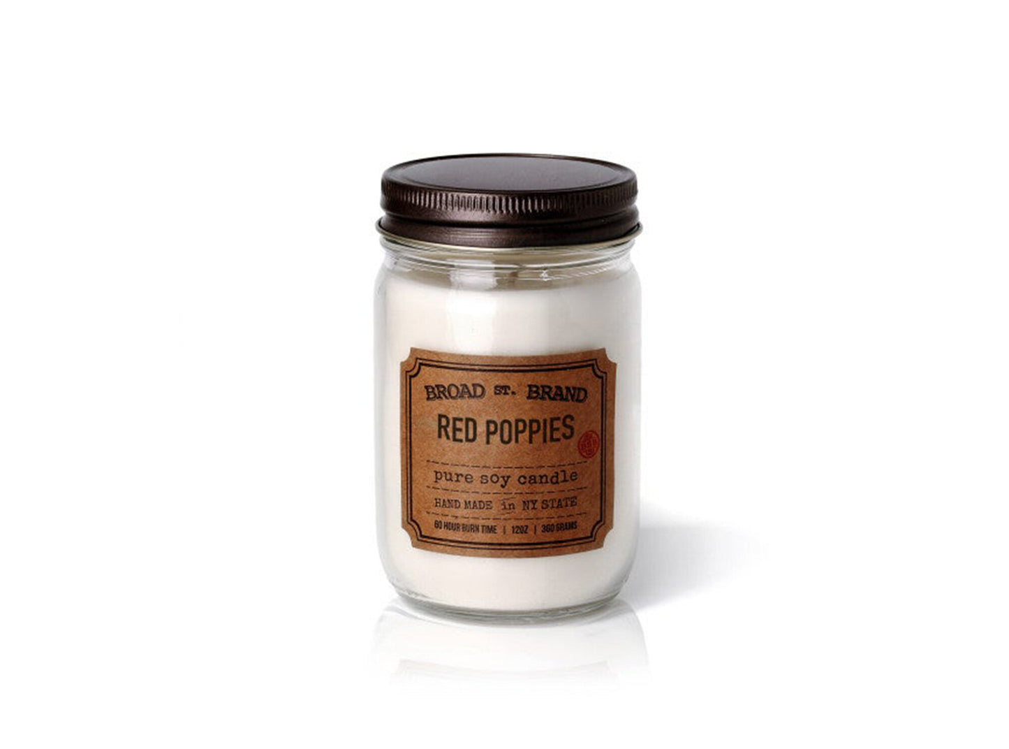 Red Poppies Broad Street 12 oz Candle